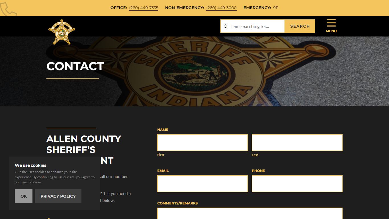 Contact - Allen County Sheriff